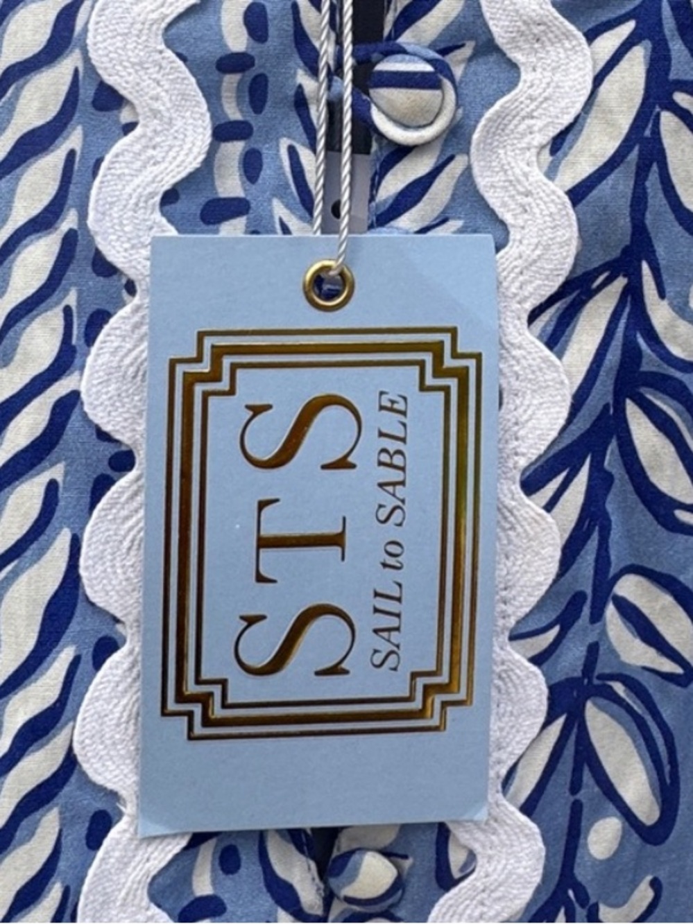 Sail to Sable Hydrangea Ric Rac Dress NWT - Picture 10 of 12